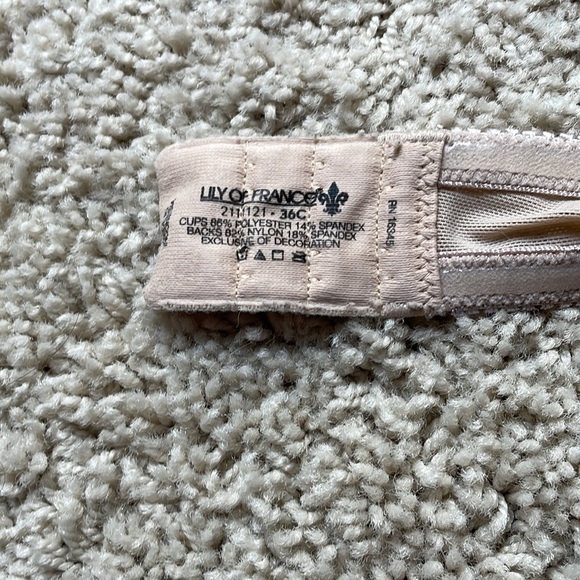 Vanity Fair Women's Gel Touch Padded Strapless Push Up Bra 36C beige - Picture 5 of 5